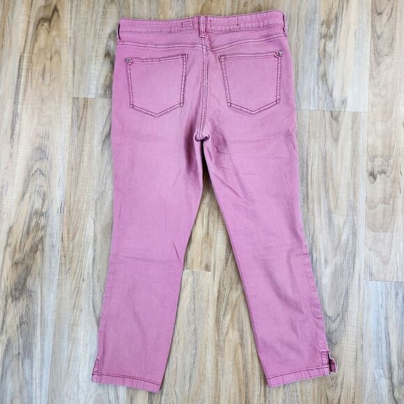 💛Anthropologie Pilcro & The Letterpress Salmon Stet Capri Jeans Size 10 - Picture 3 of 9